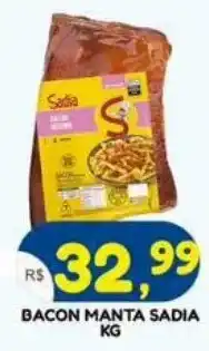 Bramil Supermercados Bacon manta sadia oferta