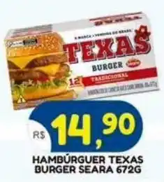 Bramil Supermercados Hambúrguer texas burger oferta
