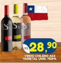 Bramil Supermercados vinho chileno as3 oferta