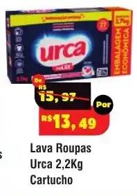 Lava Roupas Urca 2,2Kg Cartucho