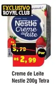 Royal Supermercados Creme de Leite Nestle oferta