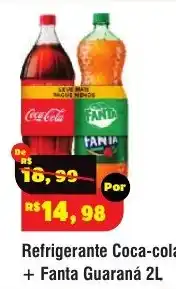 Royal Supermercados Refrigerante Coca-cola + Fanta Guaraná oferta