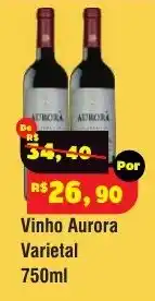Royal Supermercados Vinho aurora varietal oferta