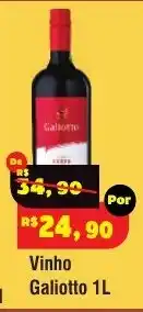 Royal Supermercados Vinho Galiotto oferta