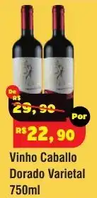 Royal Supermercados Vinho Caballo Dorado Varietal oferta