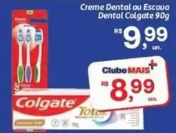 Comper Creme Dental ou Escova Dental Colgate oferta