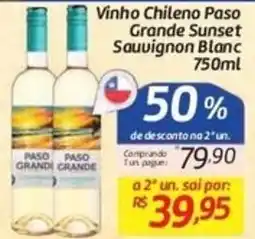 Comper Vinho chileno paso grande sunset sauvignon blanc oferta