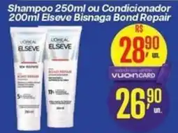 Comper Shampoo 250ml ou Condicionador 200ml Elseve Bisnaga Bond Repair oferta