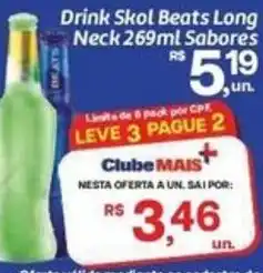 Comper Drink Skol Beats Long Neck 269ml Sabores oferta
