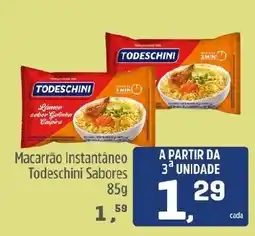 Arena Atacado Macarrão instantâneo Todeschini sabores oferta