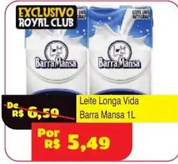 Royal Supermercados Leite longa vida barra mansa 1l oferta