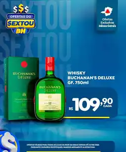 Supermercados BH Whisky buchanan's deluxe oferta