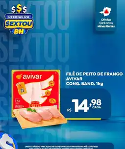 Supermercados BH Filé de peito de frango avivar oferta