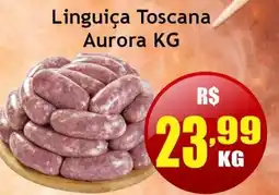 Supermercado Kibe Linguiça Toscana Aurora KG oferta