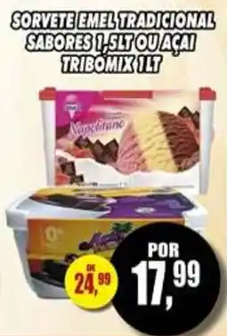 Supermercado leal Sorvete emel tradicional sabores oferta