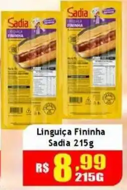 Supermercado Kibe Linguiça Fininha Sadia oferta
