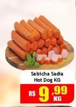 Supermercado Kibe Salsicha Sadia Hot Dog KG oferta
