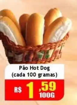 Supermercado Kibe Pão Hot Dog oferta