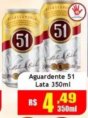 Supermercado Kibe Aguardente 51 oferta