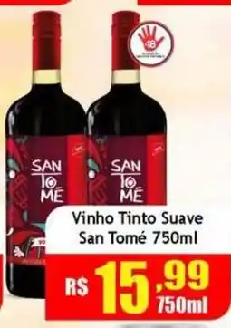 Supermercado Kibe Vinho Tinto Suave San Tomé oferta