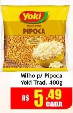 Supermercado Kibe Milho p/ Pipoca Yoki Trad. oferta