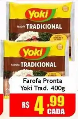 Supermercado Kibe Farofa pronta yoki trad. oferta