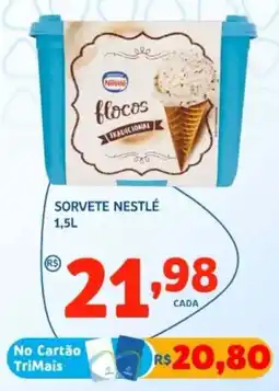 Bergamais Supermercados Sorvete nestlé flocos tradicional oferta