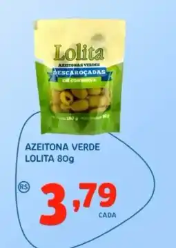 Bergamais Supermercados azeitona verde lolita oferta