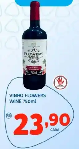 Bergamais Supermercados vinho flowers wine oferta