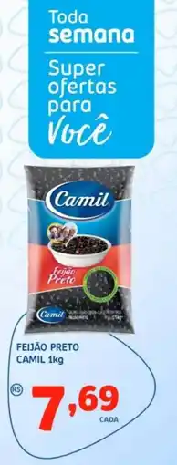 Bergamais Supermercados Feijão preto camil oferta