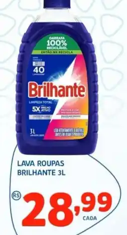 Bergamais Supermercados Lava roupas brilhante 3l oferta