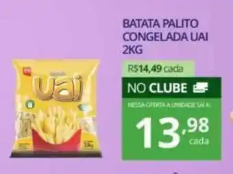 Batata Palito Congelada Uai 2kg