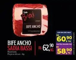 Roldão Sadia - bife ancho oferta