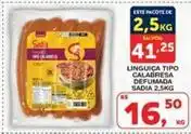 Sadia - linguica tipo calabresa defumada