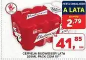 Roldão Budweiser - cerveja lata oferta