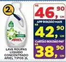 Roldão Ariel - lava roupas líquido concentrado oferta