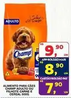 Roldão Champ - alimento para caes adulto ou filhote carne e cereal oferta