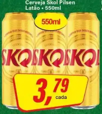 Rede Supermarket Cerveja Skol Pilsen oferta