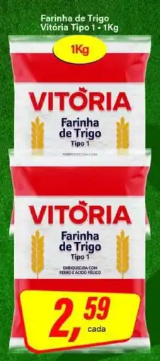 Rede Supermarket Farinha de Trigo Vitória Tipo 1 • 1Kg oferta