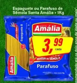 Rede Supermarket Espaguete ou Parafuso de Sêmola Santa Amália oferta
