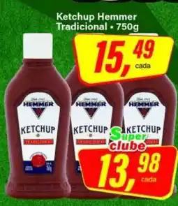 Rede Supermarket Ketchup Hemmer Tradicional - 750g oferta