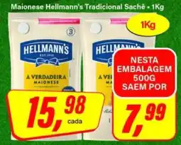 Rede Supermarket Maionese Hellmann's Tradicional Sachê oferta