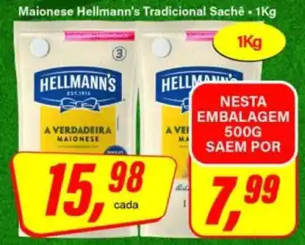 Rede Supermarket Maionese Hellmann's Tradicional Sachê oferta