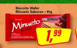 Rede Supermarket Biscoito Wafer Minueto Sabores oferta