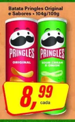 Rede Supermarket Batata Pringles Original e Sabores oferta