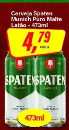 Rede Supermarket Cerveja Spaten Munich Puro Malte oferta
