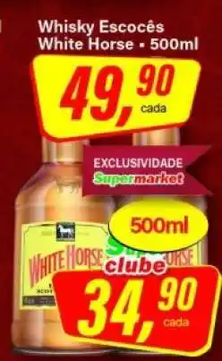 Rede Supermarket Whisky Escocês White Horse - 500ml oferta