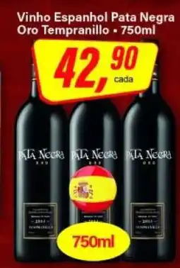 Rede Supermarket Vinho Espanhol Pata Negra Oro Tempranillo oferta