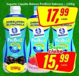 Rede Supermarket Iogurte Líquido Batavo ProBio2 Sabores oferta