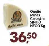 Queijo Minas Canastra Sinho Nego 1kg
